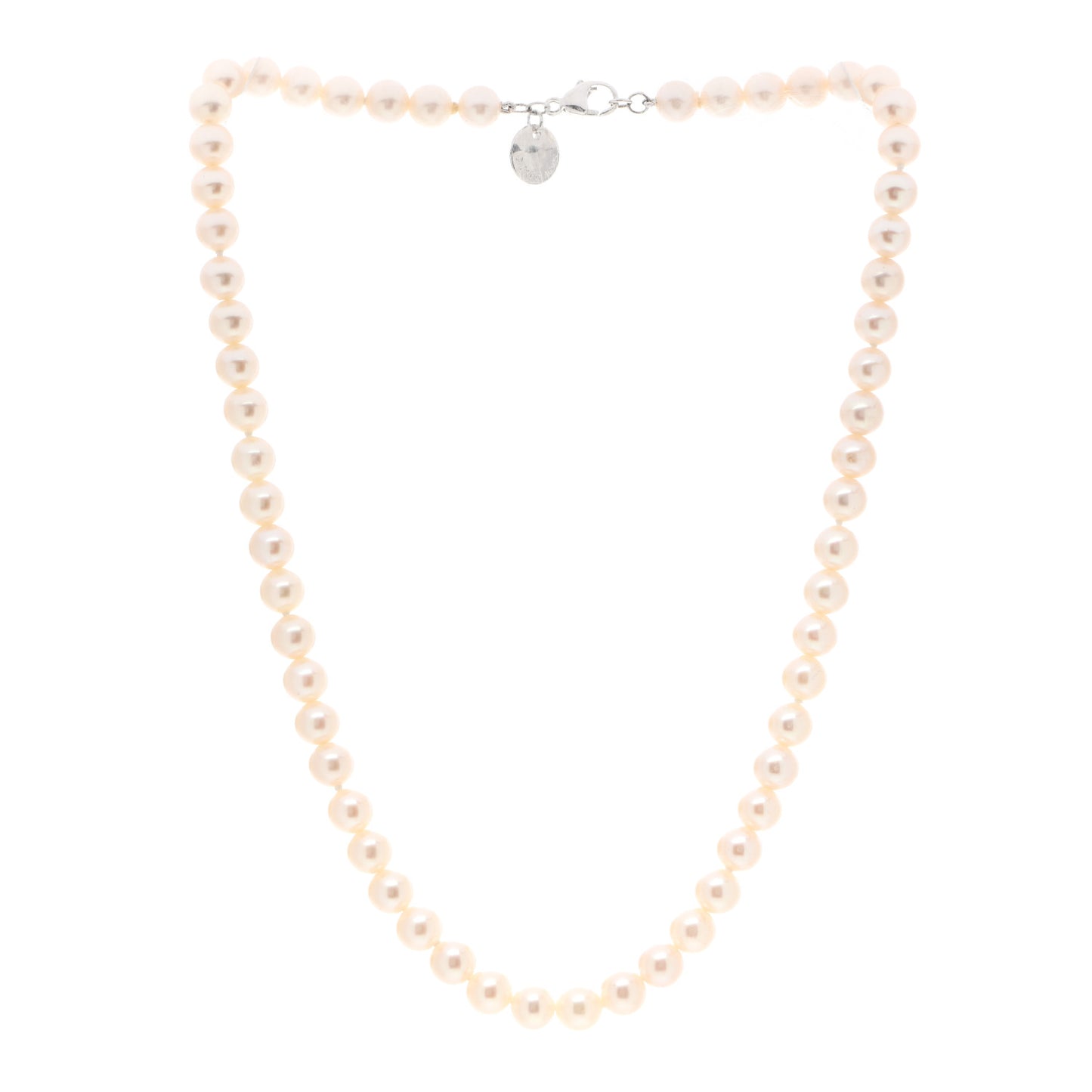 Sterling Silver Freshwater Pearl 6-7mm Ziegfeld Necklace