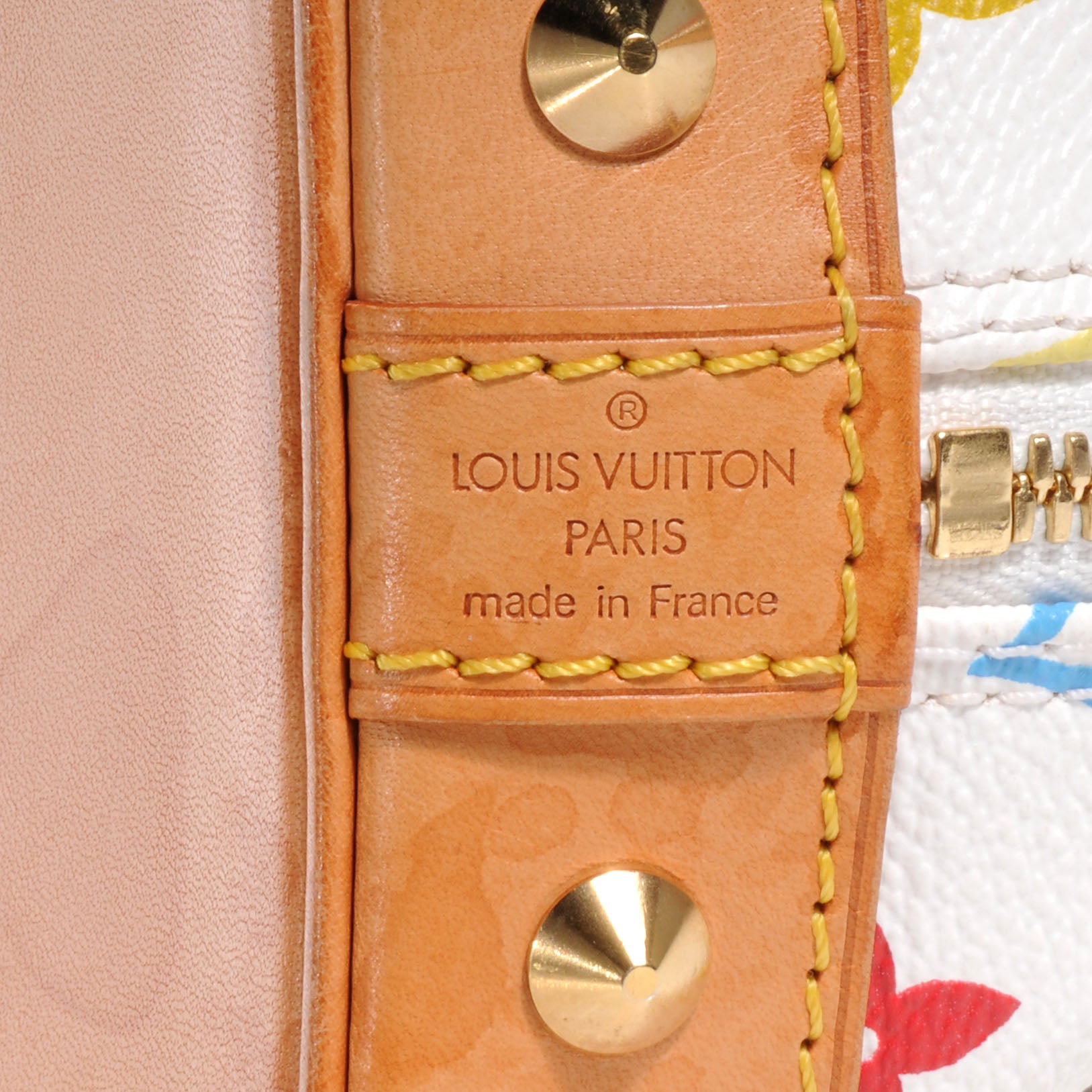 Louis Vuitton Monogram Multicolor Alma White 6 of 8