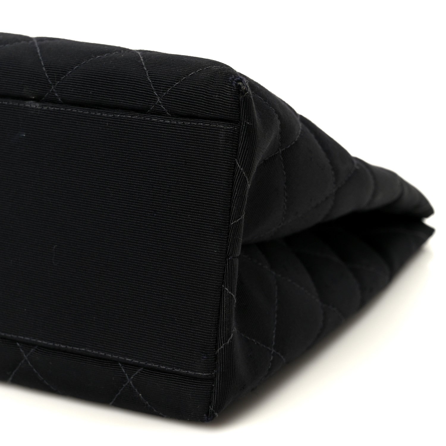 Chanel Grosgrain Quilted Shopper Tote Black 10 of 10