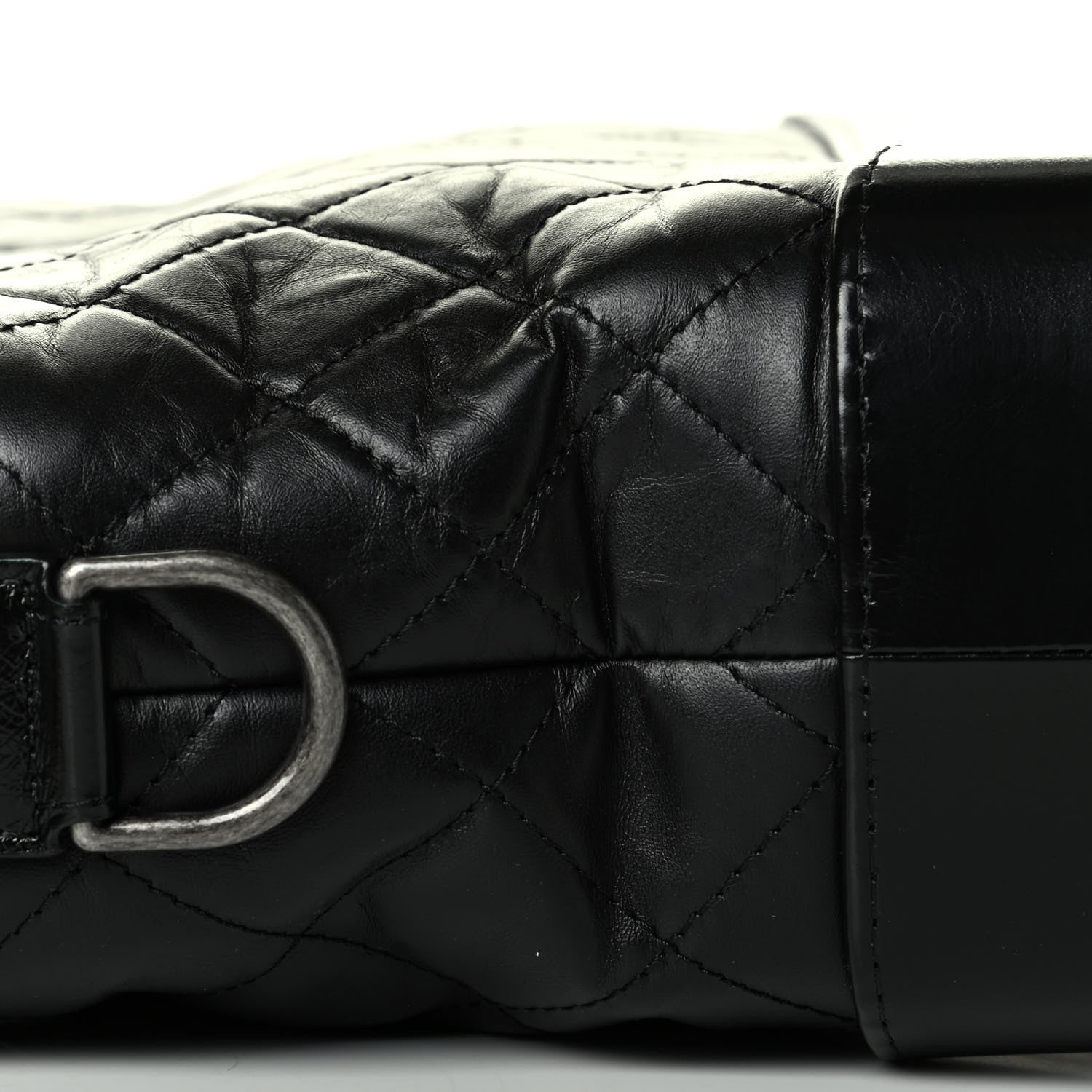 Chanel Aged Calfskin Quilted Medium Gabrielle Hobo Black 6 of 6