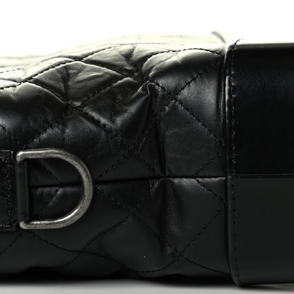 Chanel Aged Calfskin Quilted Medium Gabrielle Hobo Black 6 of 6