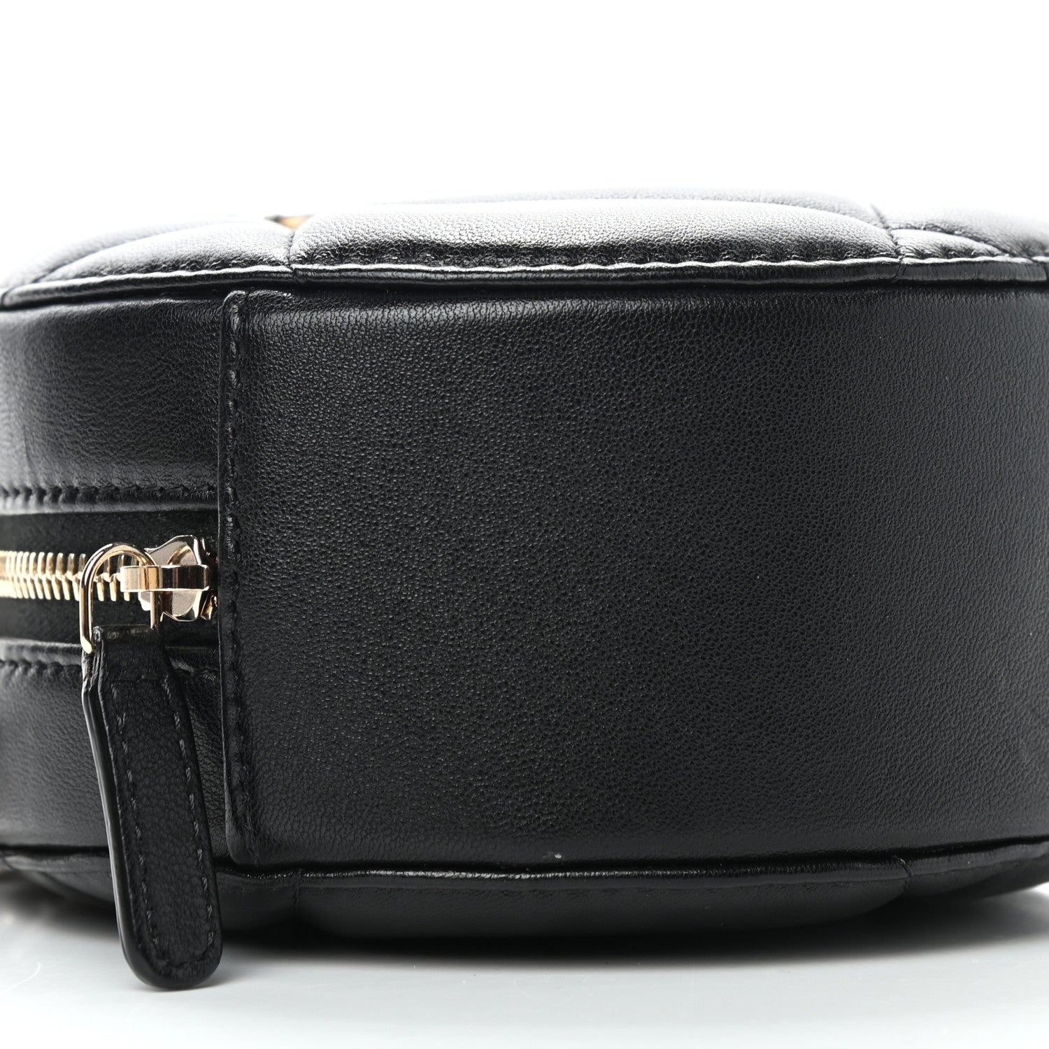 Chanel Lambskin Quilted Chanel 19 Round Clutch With Chain Black 8 of 11