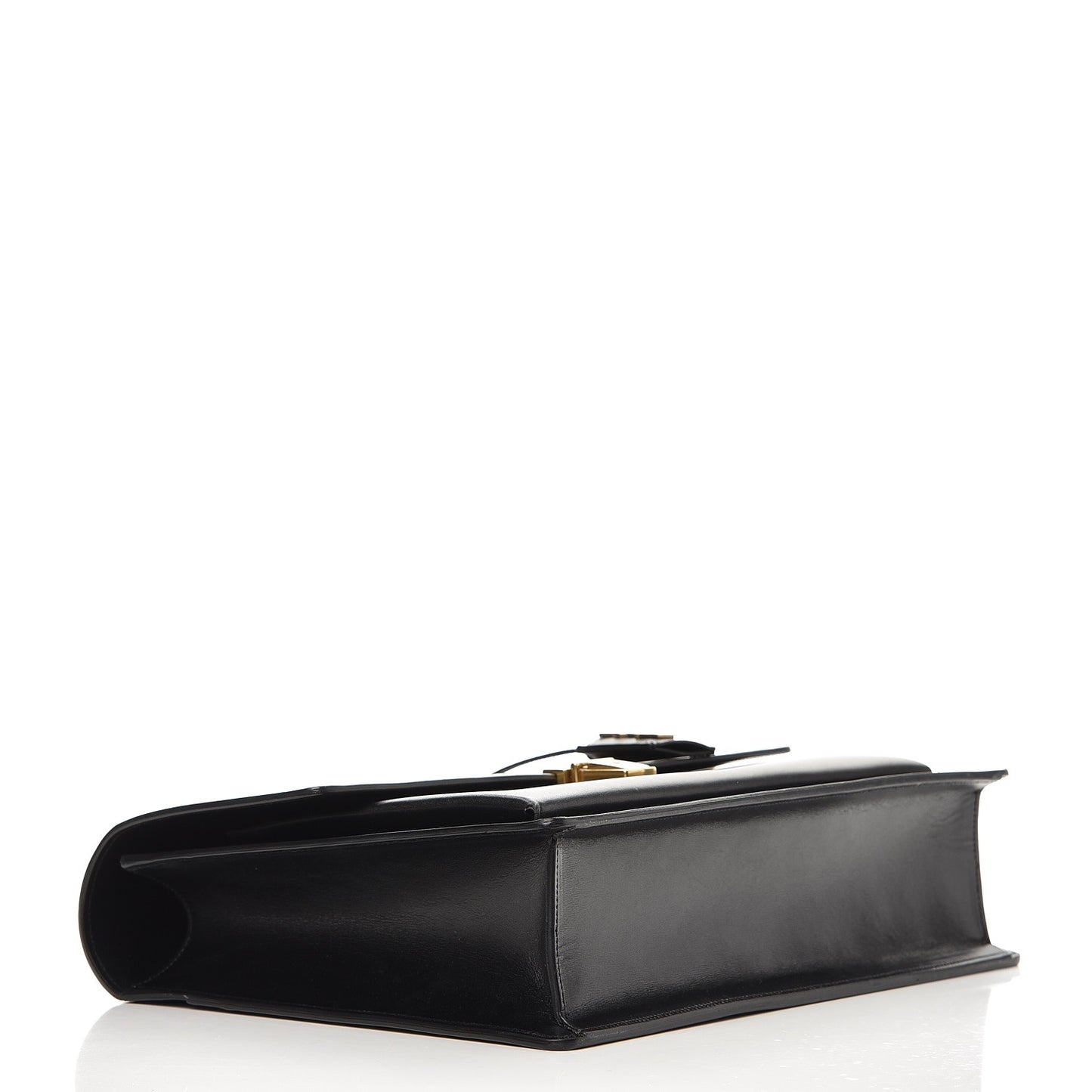 Calfskin Large Highschool Satchel Black
