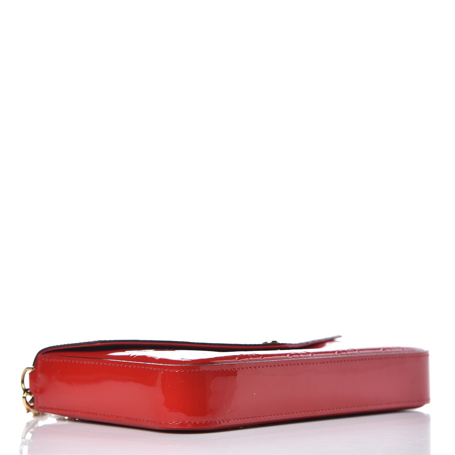 Louis Vuitton Vernis Felicie Pochette Chain Wallet Cherry 4 of 11
