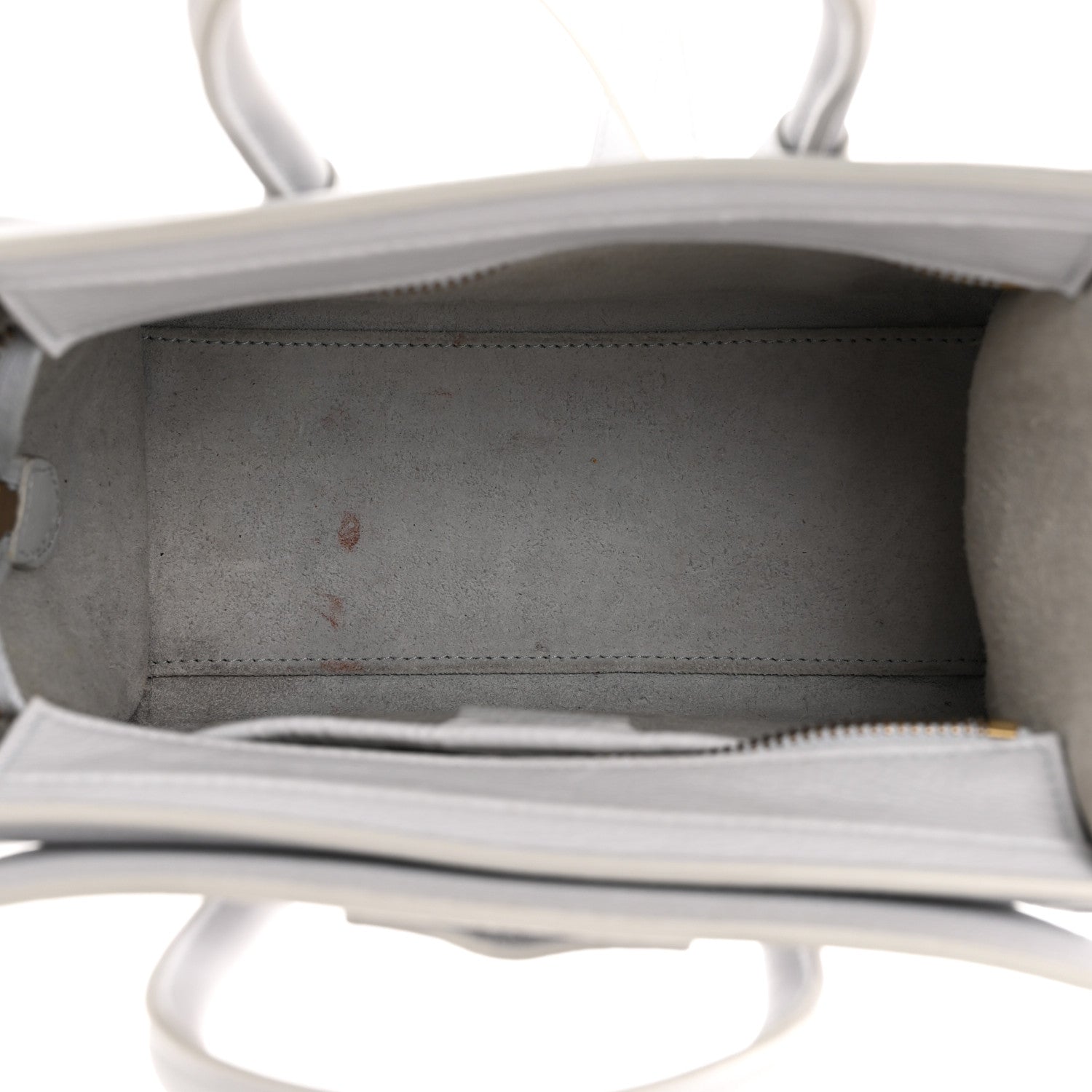 Celine Drummed Calfskin Nano Luggage Lune 5 of 17
