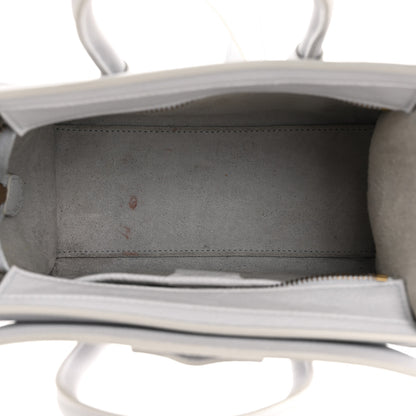 Celine Drummed Calfskin Nano Luggage Lune 5 of 17