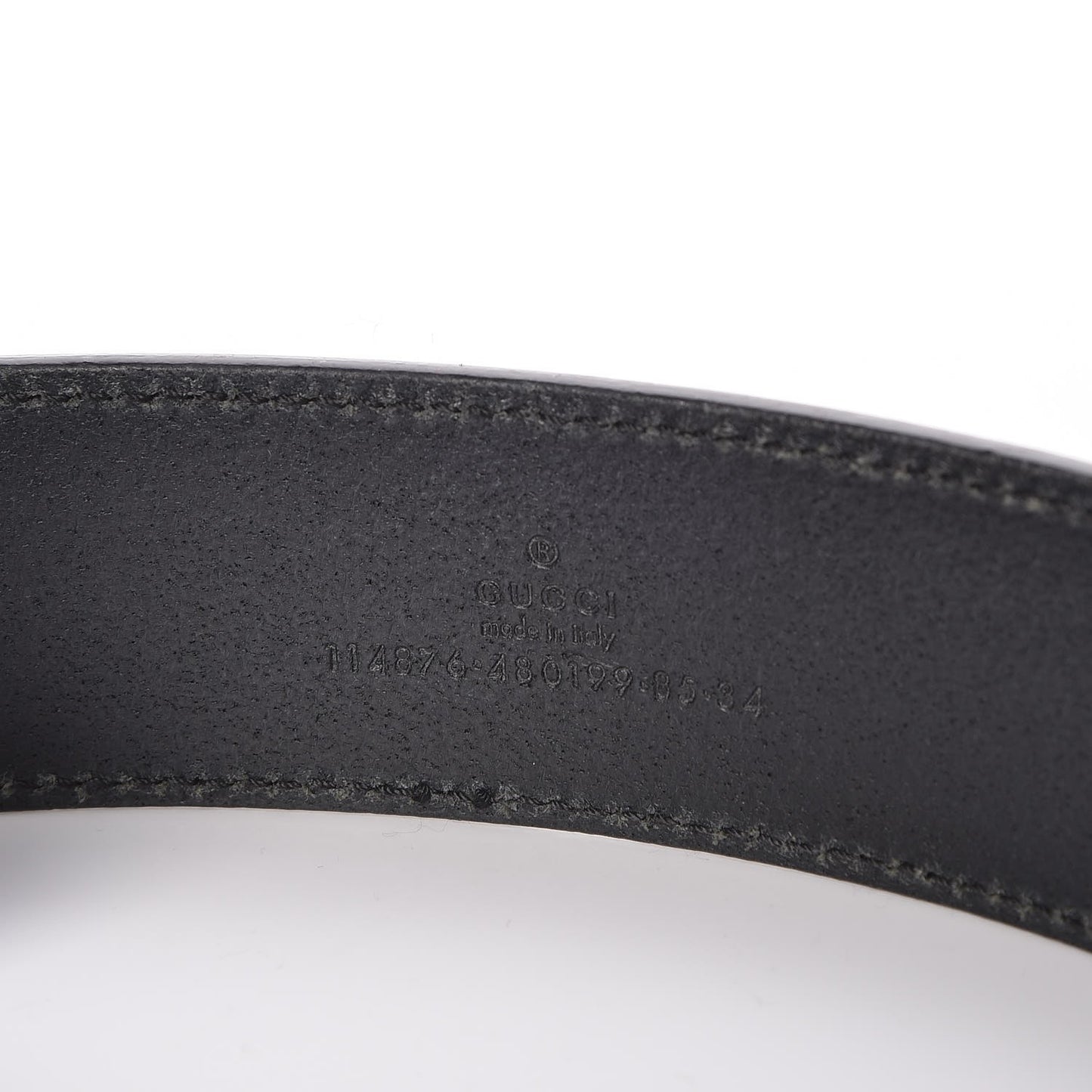Calfskin Interlocking G 40mm Belt 85 34 Black