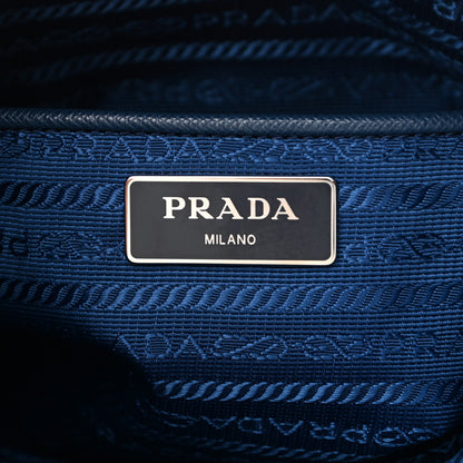 Prada Tessuto Nylon Saffiano Flat Messenger Bag Bluette 6 of 10