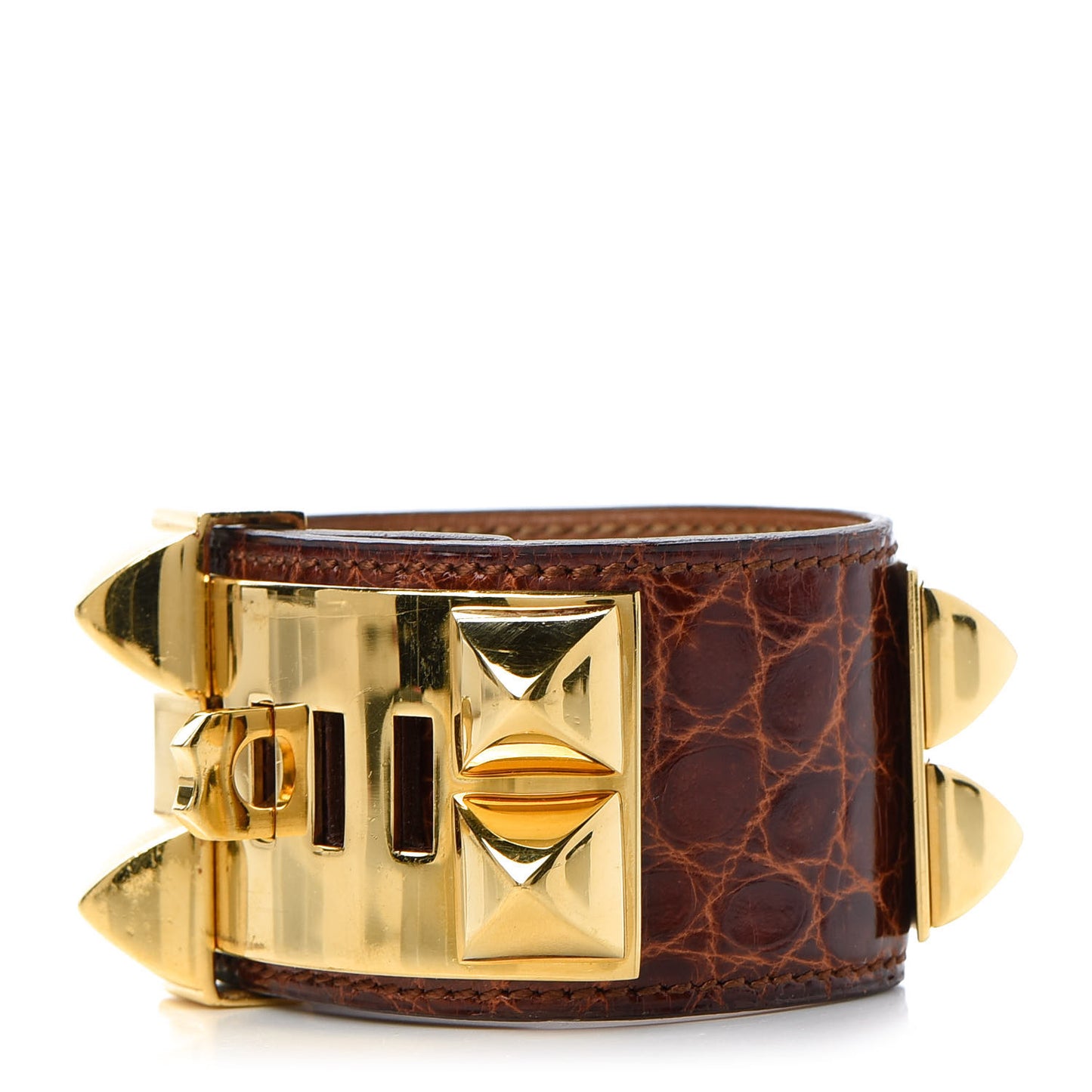 Shiny Alligator Collier De Chien CDC Miel