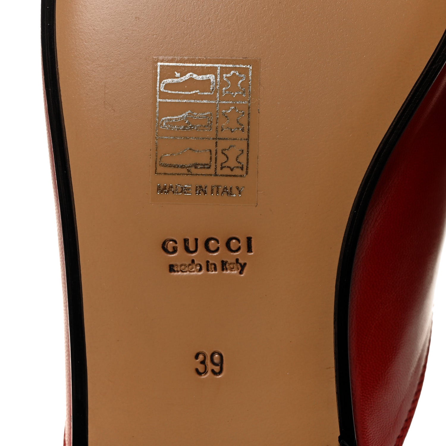 Gucci Malaga Kid Womens Princetown Slippers 39 Hibiscus Red 6 of 9