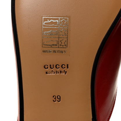 Gucci Malaga Kid Womens Princetown Slippers 39 Hibiscus Red 6 of 9