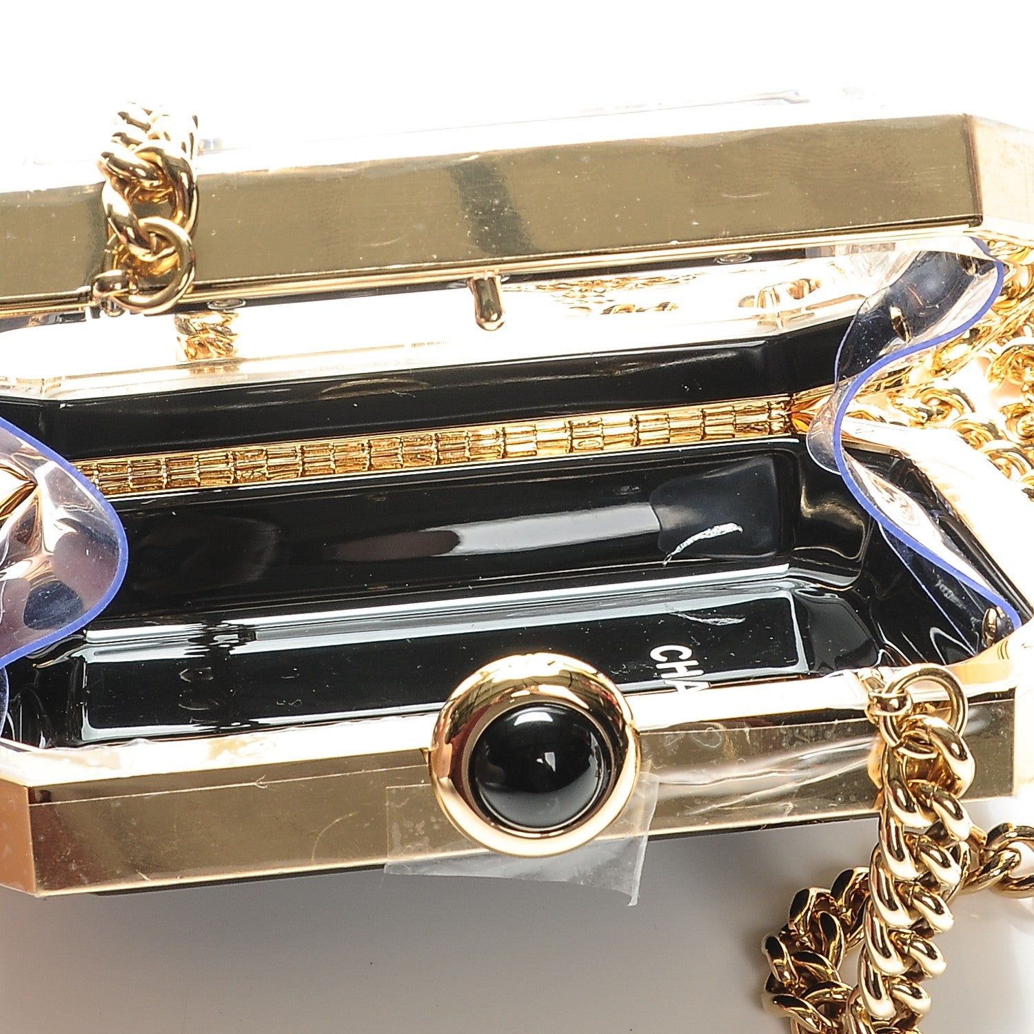 Chanel Plexiglass Premiere Minaudiere Clutch Black 5 of 7