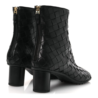 Bottega Veneta Lambskin Intrecciato Atomic Mid Heel Ankle 40 Black 5 of 11