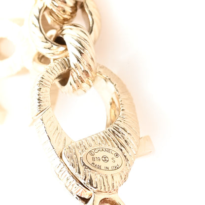 Chanel Crystal Chanel Logo Belt  Gold 3 of 4
