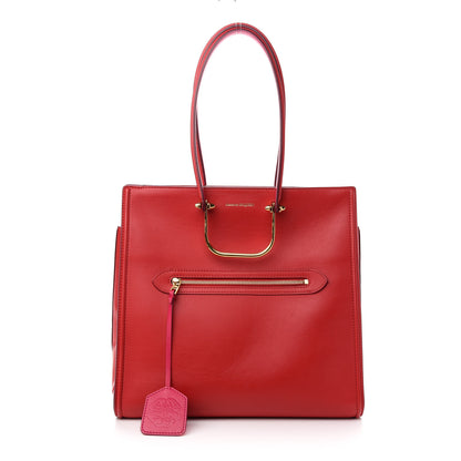 Alexander McQueen Calfskin The Tall Story Shoulder Bag Red 1 of 8