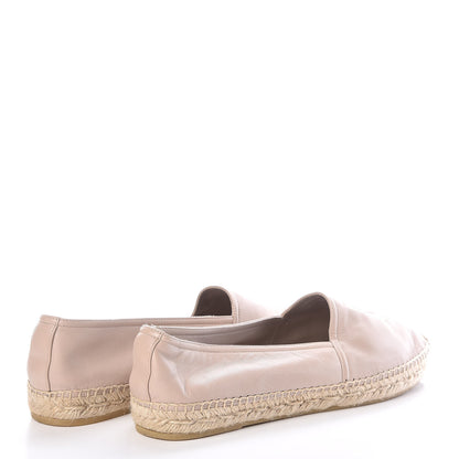 Saint Laurent Calfskin Monogram Espadrilles 41.5 Rose Poudre 4 of 8