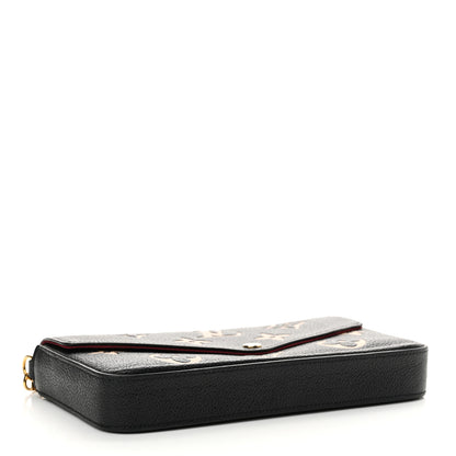 Louis Vuitton Empreinte Monogram Giant Felicie Pochette Black Beige 4 of 12