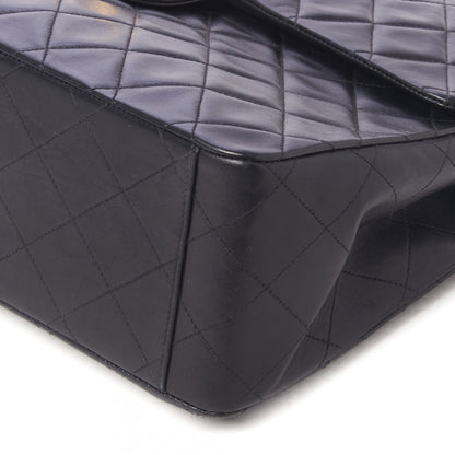Chanel Lambskin Quilted XL Jumbo Single Flap Black 5 of 10