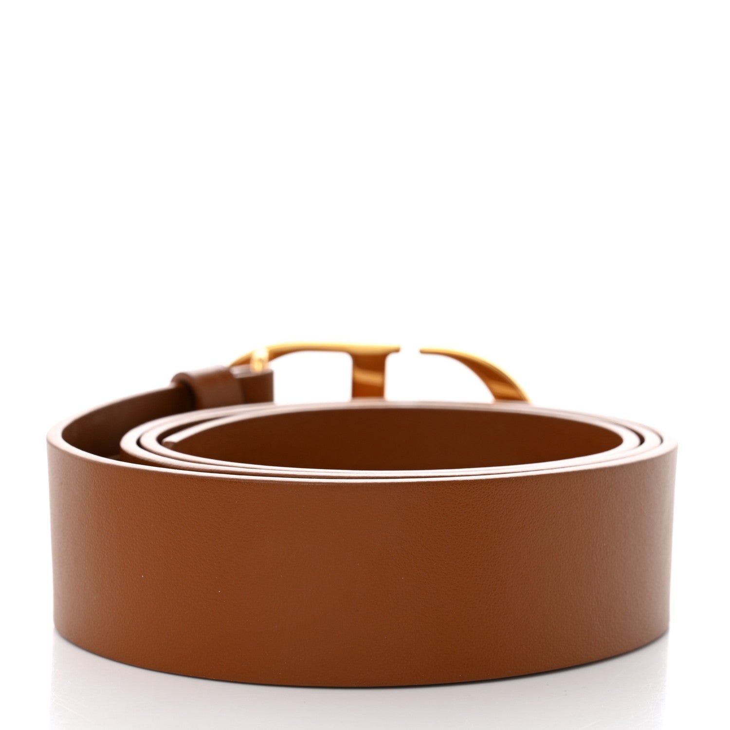 Christian Dior Calfskin 30 Montaigne Belt 85 Brown 2 of 7