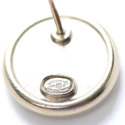 Chanel Crystal CC Round Earrings Light Gold 4 of 4