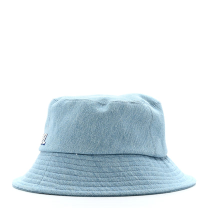 Chanel Denim Sequin Cloche Logo Bucket Hat S Blue 4 of 10