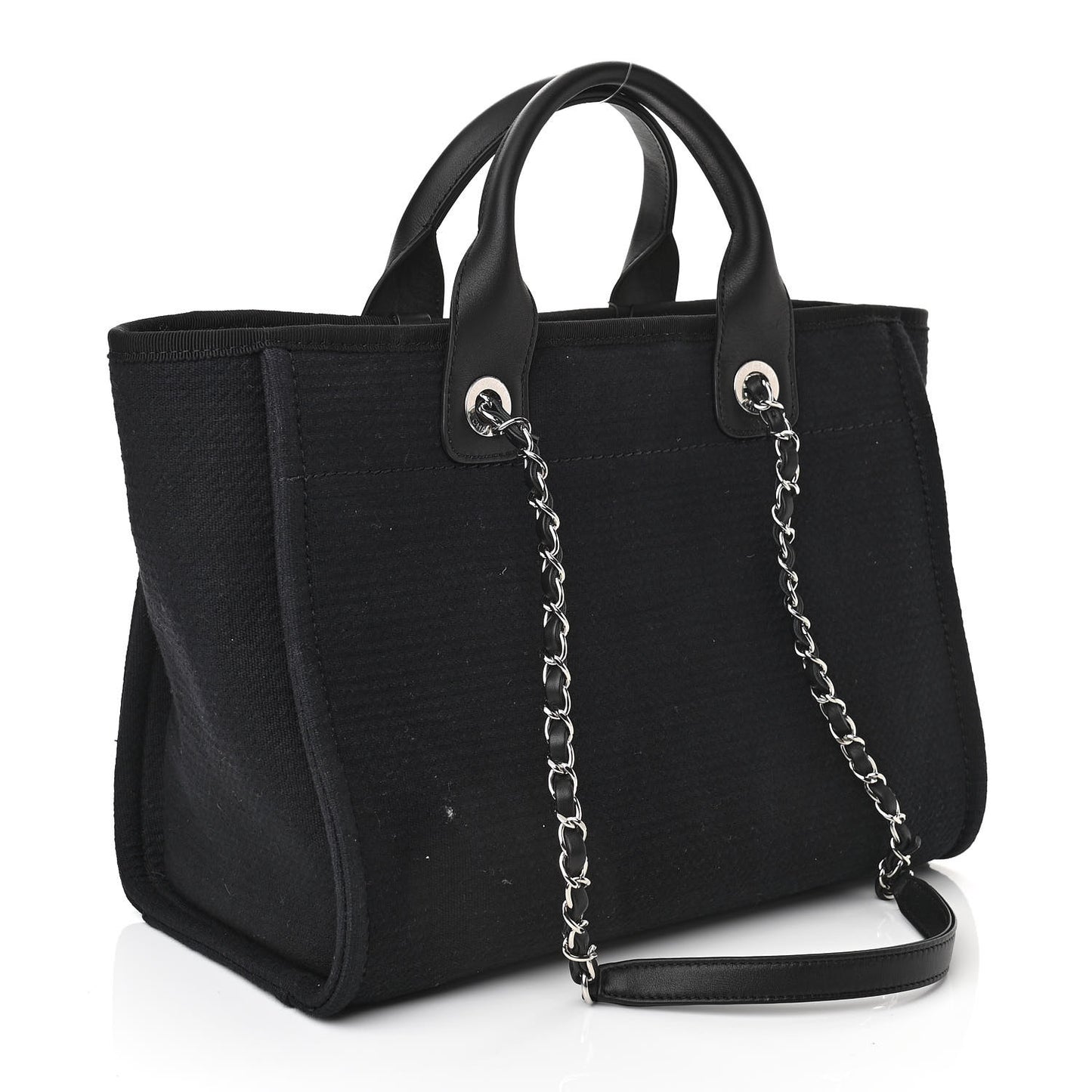 Mixed Fibers Small Deauville Tote Black