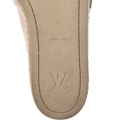 Louis Vuitton Canvas Waterfall Espadrille Flats 39 Ecru 6 of 8