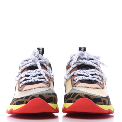 Fendi Technical Mesh Lycra FFreedom Patchwork Sneakers 36.5 Nude Tobacco Black 3 of 10