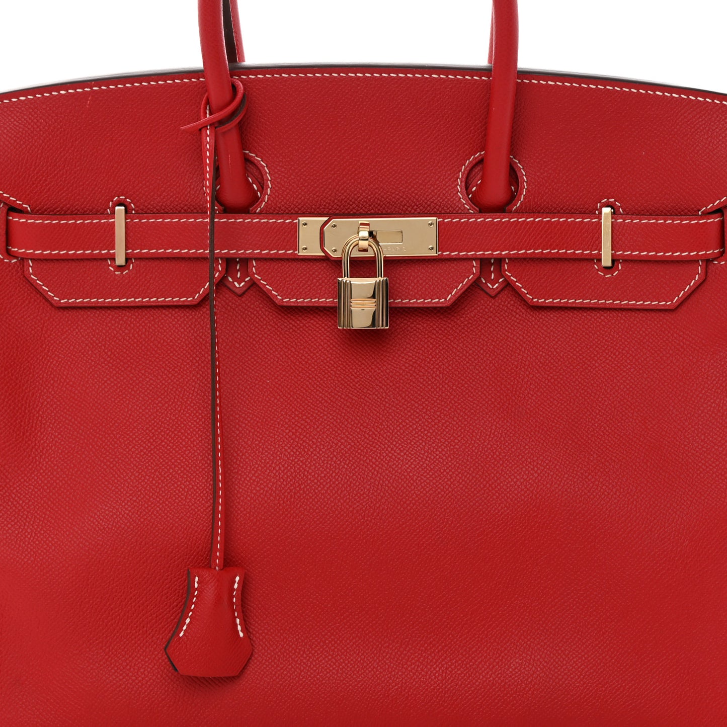 Epsom Candy Birkin 35 Rouge Casaque Bleu Thalassa
