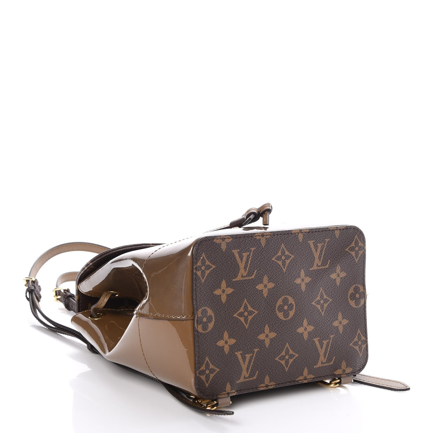 Louis Vuitton Patent Monogram Hot Springs Backpack Vert Bronze 4 of 9