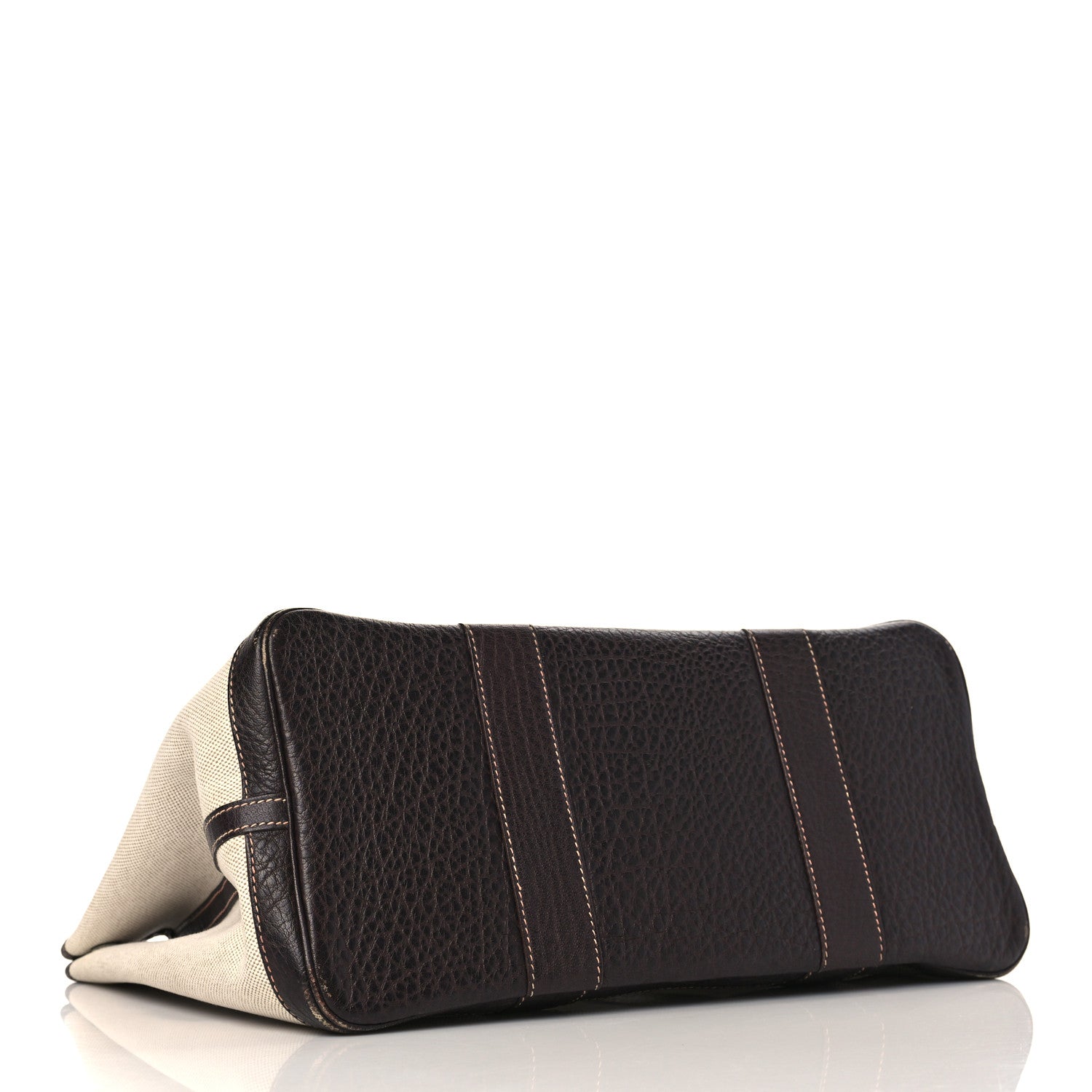 Hermes Toile Buffle Gala Garden Party Tote 36 MM Marron Fonce 4 of 12