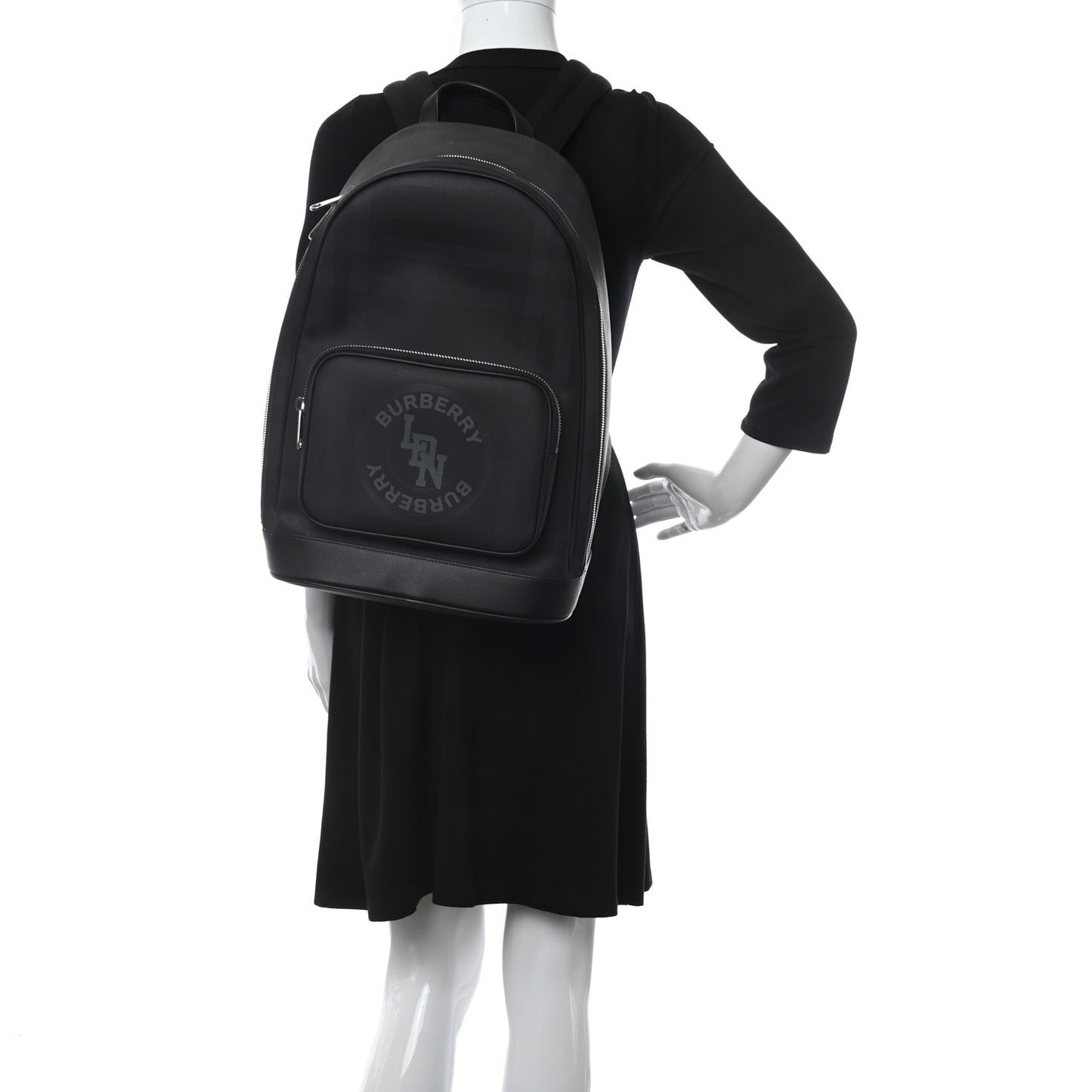 Smoked Check Backpack Black