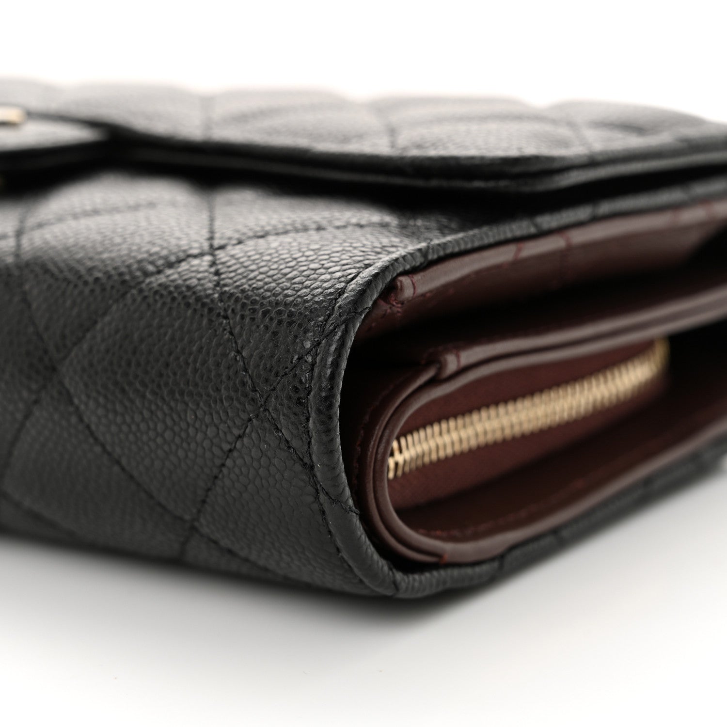 Chanel Caviar Quilted Compact Wallet On Chain WOC Black 12 of 13