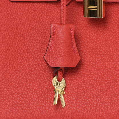 Hermes Togo Birkin 25 Rouge Casaque 19 of 26