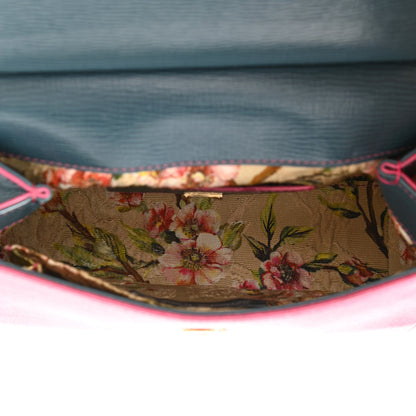 Dolce & Gabbana Dauphine Small Tricolor Miss Sicily Satchel Pink 5 of 9