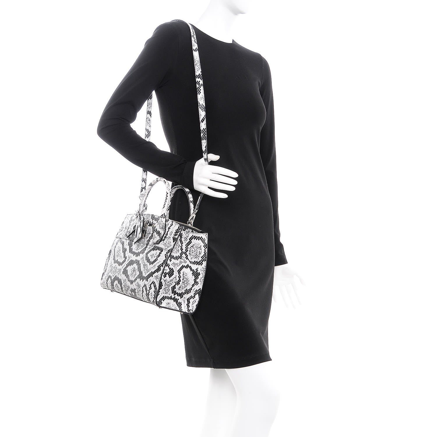Louis Vuitton Python City Steamer PM Black White 2 of 11