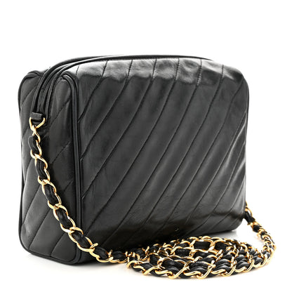 Chanel Lambskin Quilted Tassel Camera Case Black 3 of 11