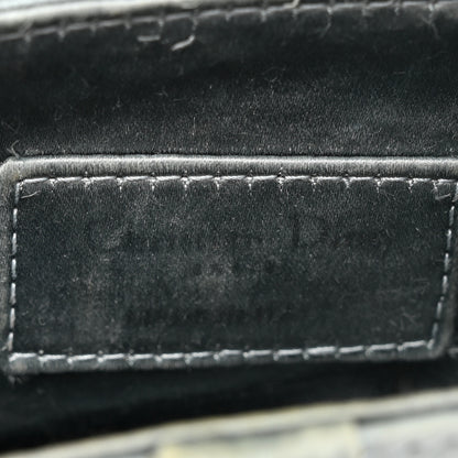 Christian Dior Satin Crystal Mini Saddle Bag Blue Gray 6 of 13