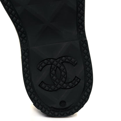 Chanel Caoutchouk CC High Boots 36 Black 6 of 8