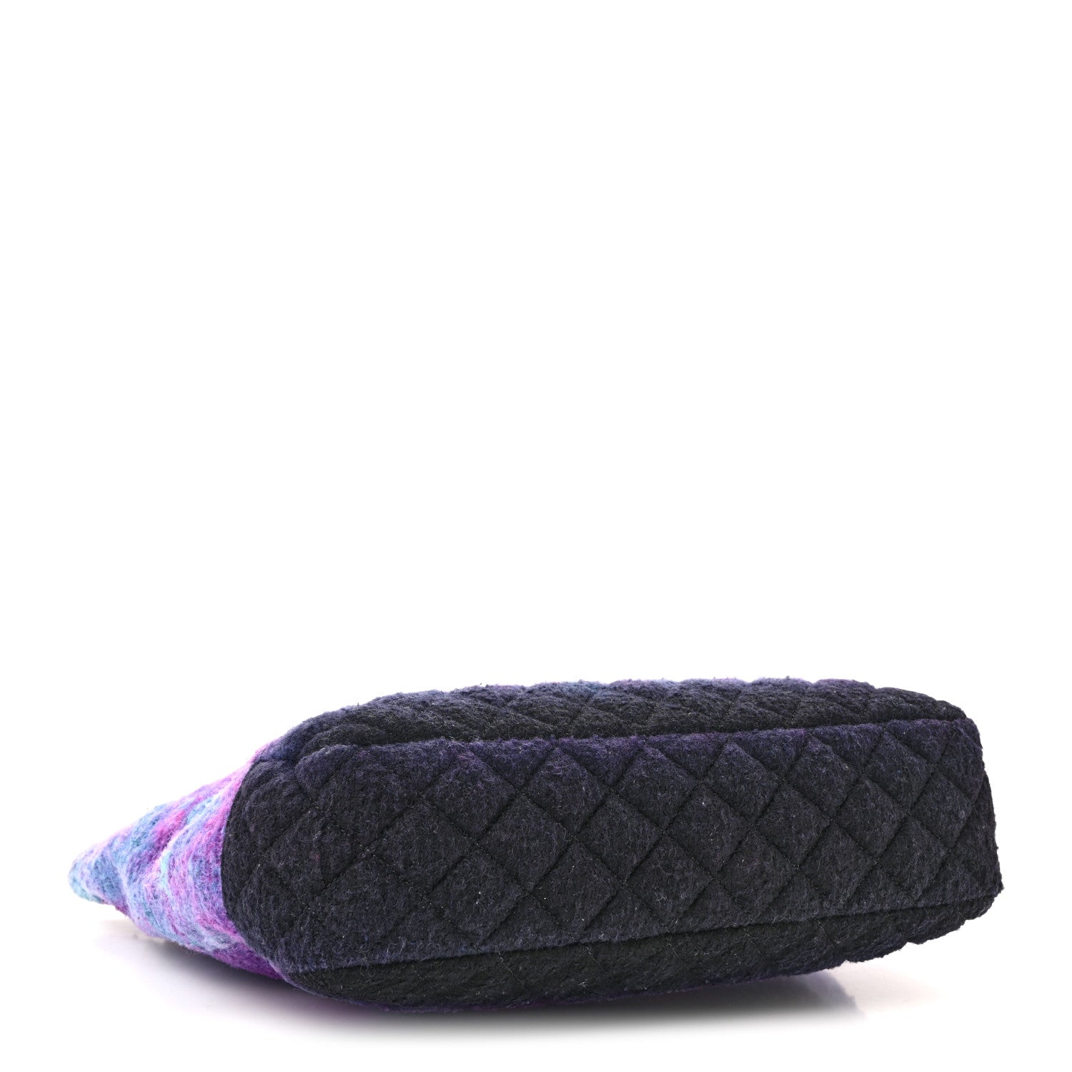Chanel Wool Tweed CC Tote Purple Black Blue 4 of 14