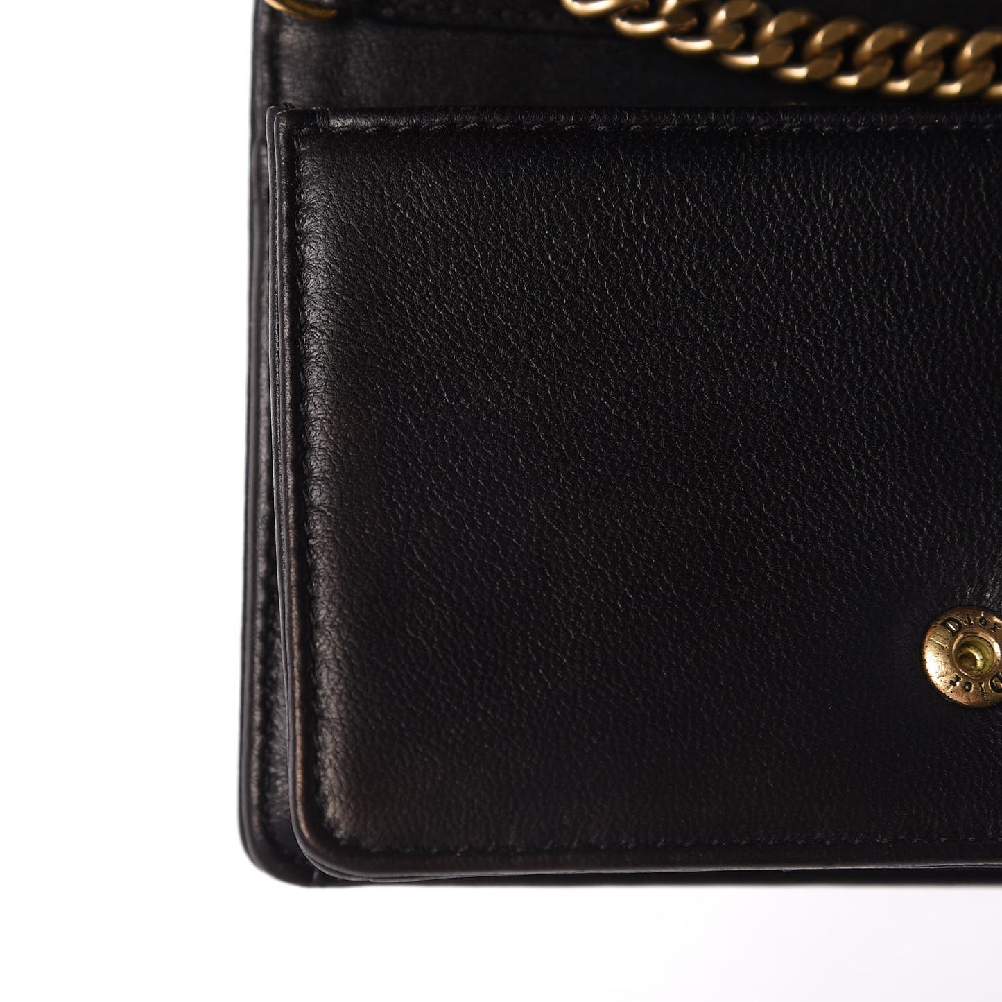 Lambskin Studded Micro Diorama Flap Bag Black