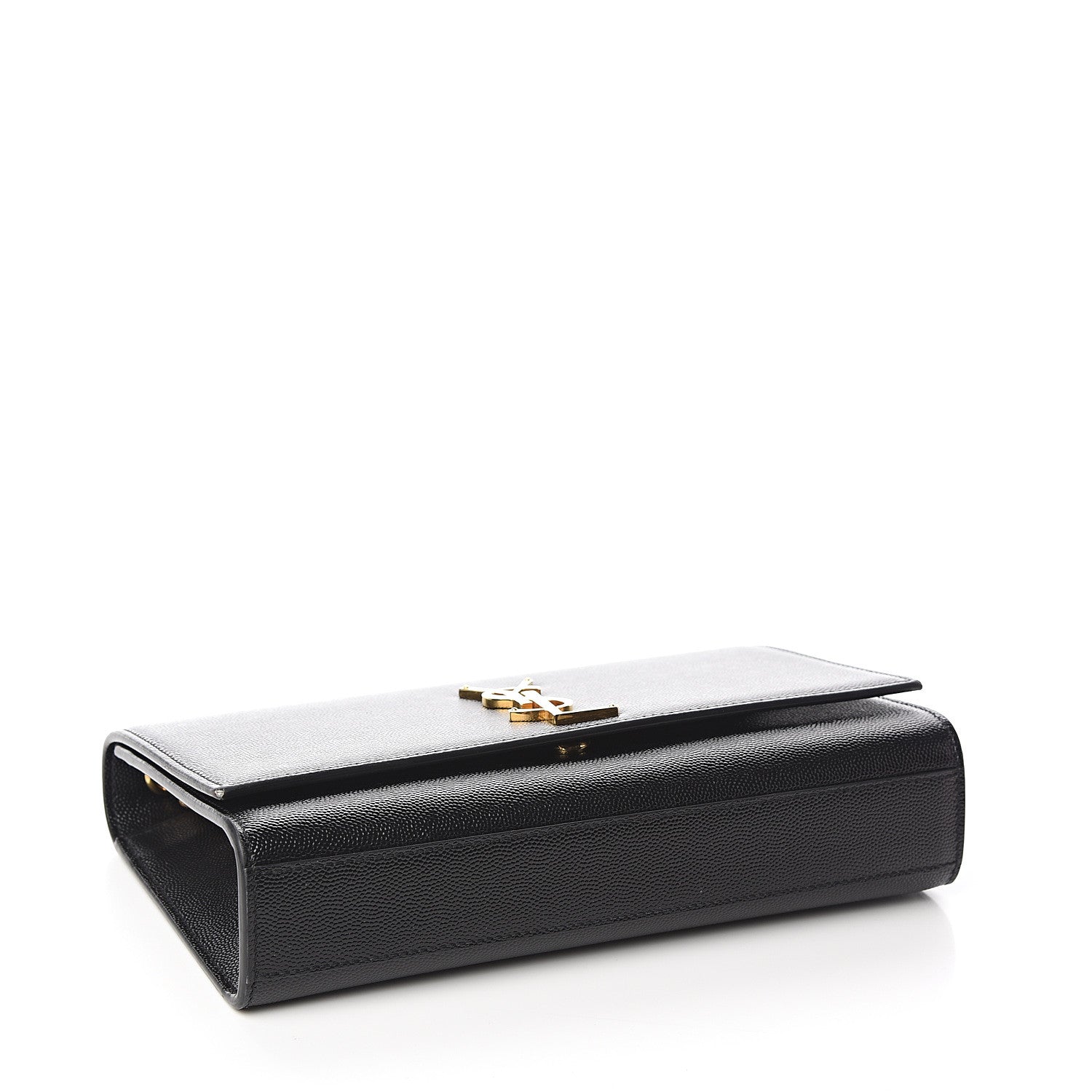 Saint Laurent Grain De Poudre Medium Classic Monogram Kate Satchel Black 3 of 10