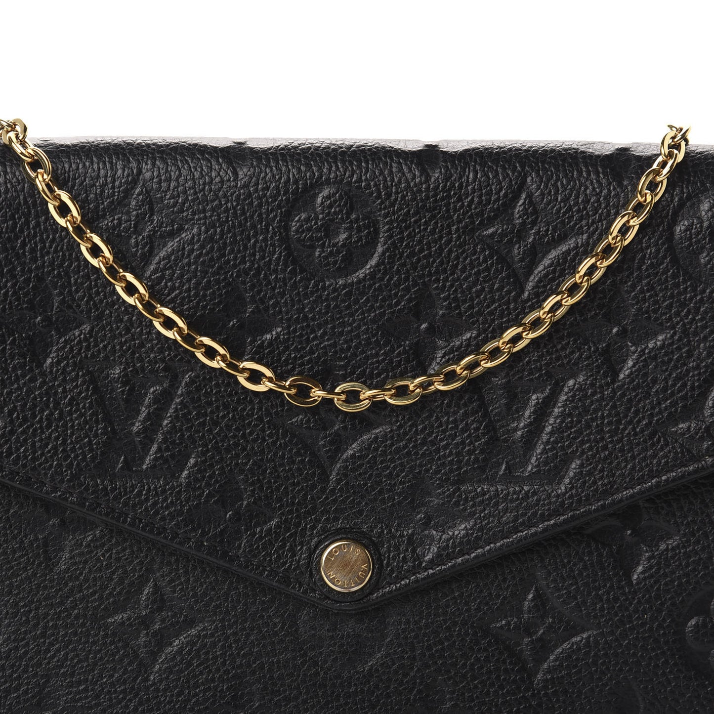 Empreinte Pochette Felicie Chain Wallet Black