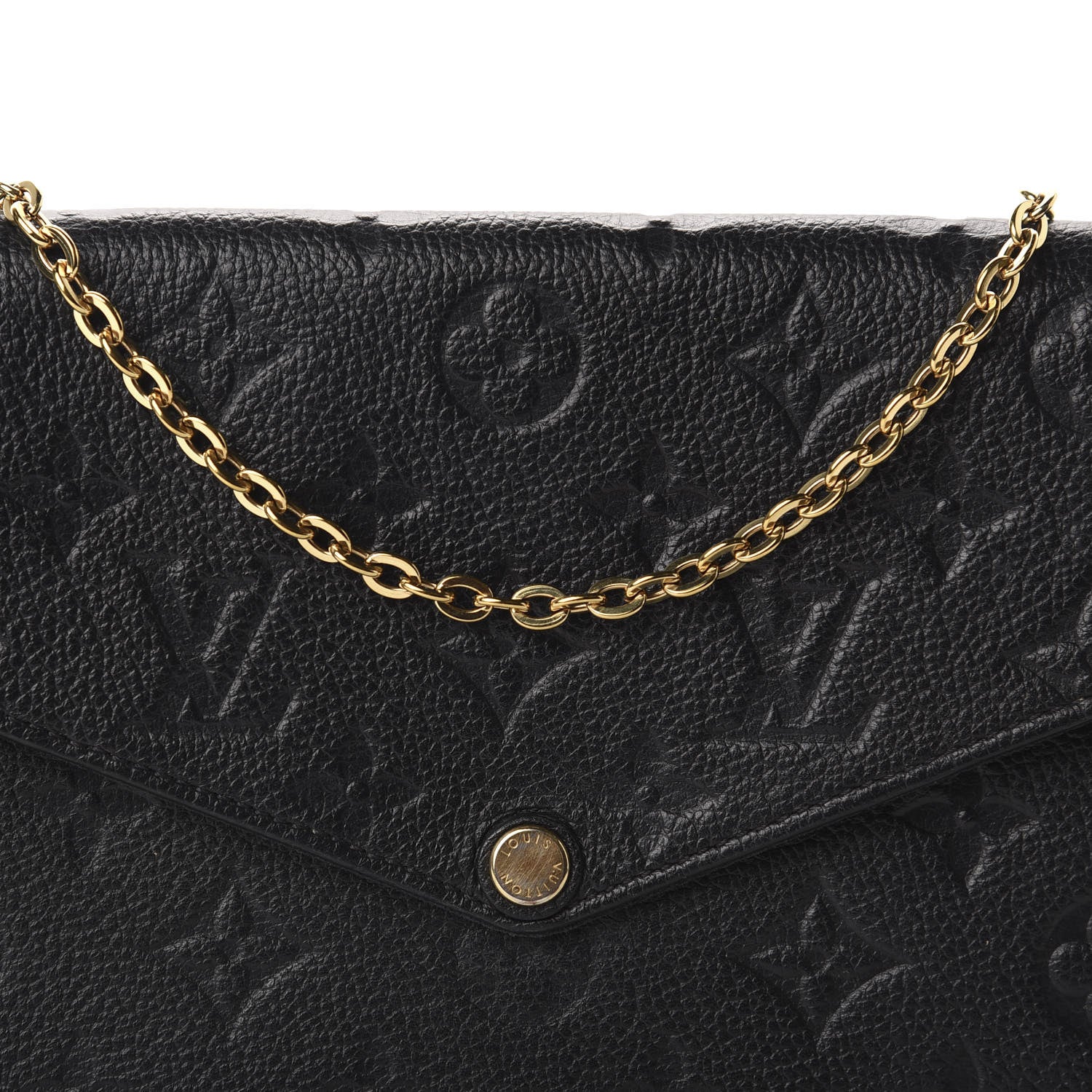 Louis Vuitton Empreinte Pochette Felicie Chain Wallet Black 12 of 12