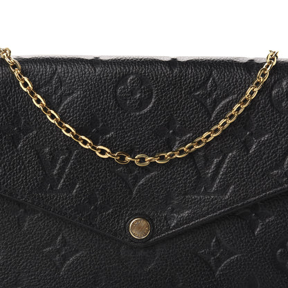 Louis Vuitton Empreinte Pochette Felicie Chain Wallet Black 12 of 12