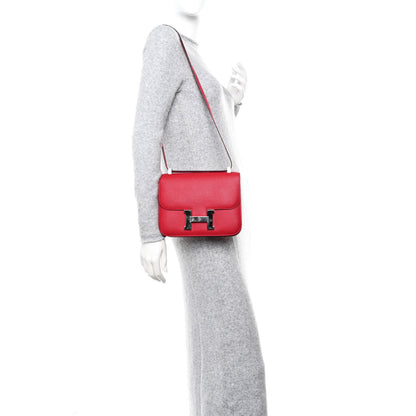 Hermes Epsom Constance 1-24 Rouge Casaque 2 of 11