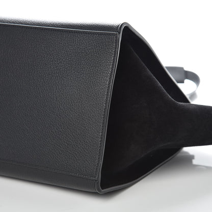 Celine Drummed Calfskin Suede Medium Trapeze Black 9 of 9