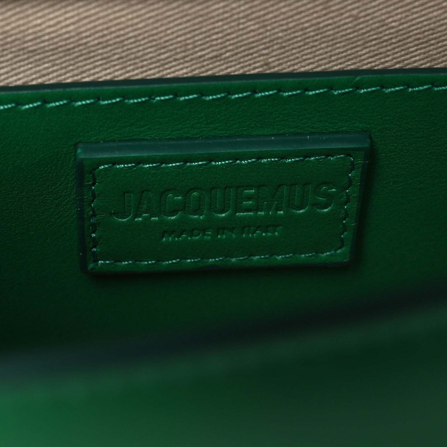 Jacquemus Smooth Calfskin Le Grand Bambino Green 6 of 13