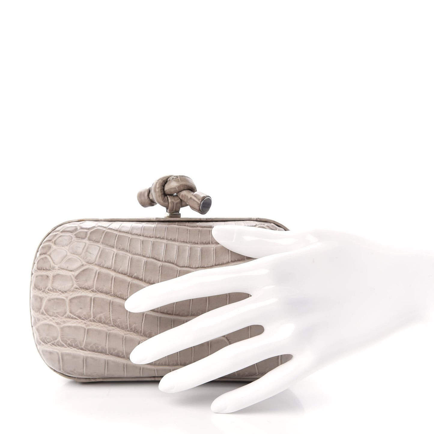 Crocodile Knot Clutch Stone