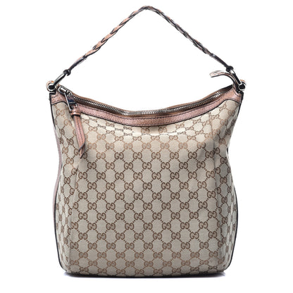 Gucci Monogram Medium Bamboo Bar Hobo Brown 1 of 8